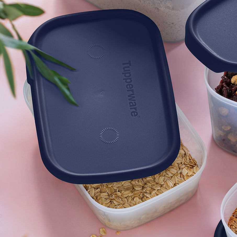 Refrigerator Storage Tupperware One Touch Fresh Rectangular 5 1/4-cup/1.3 L Nocturnal Sea | 28734-RYBS