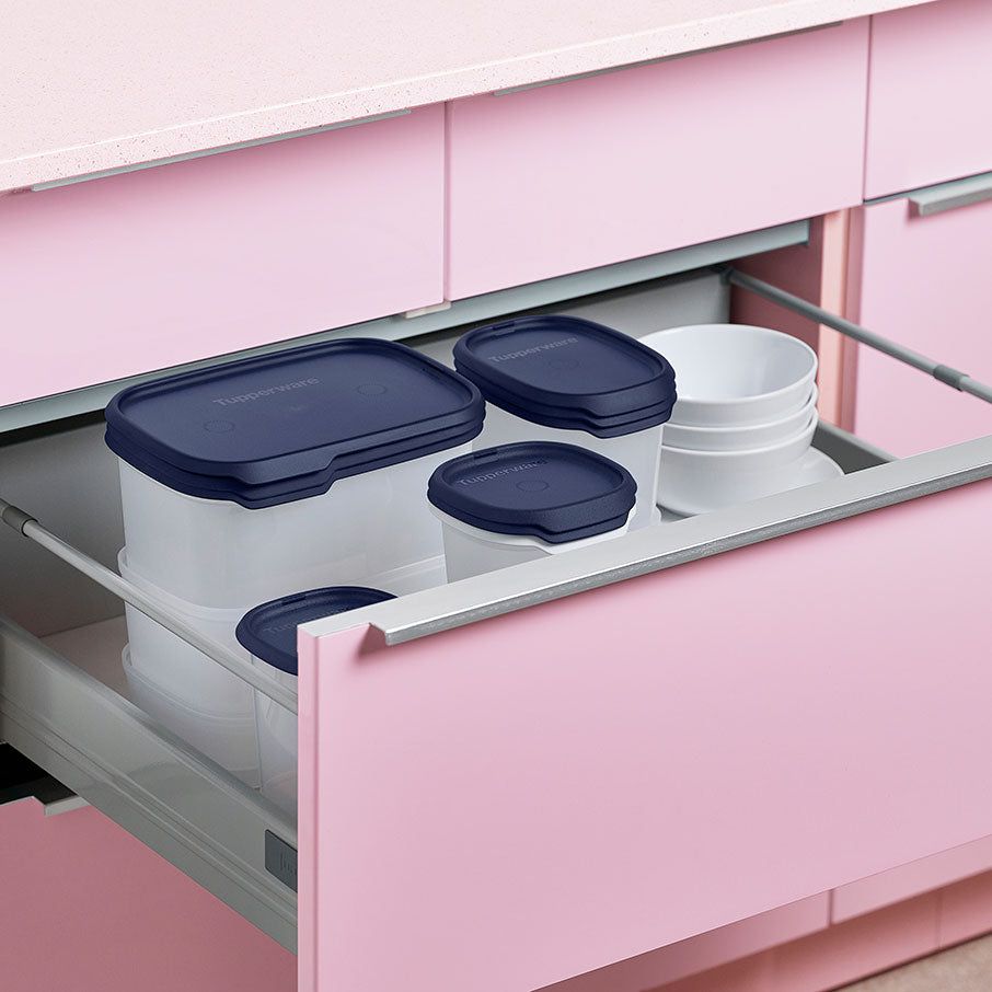 Refrigerator Storage Tupperware One Touch Fresh Rectangular 18 1/2-cup/4.4 L Nocturnal Sea | 18643-ODNW