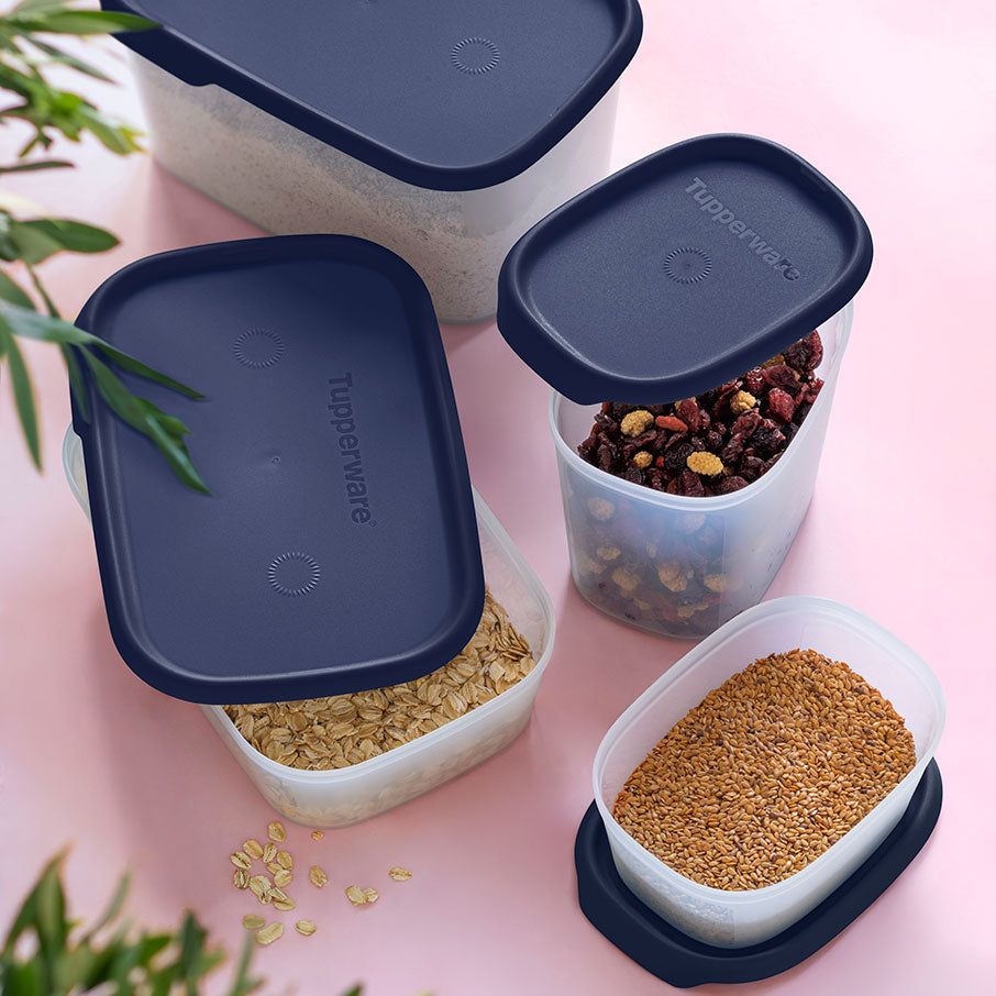 Refrigerator Storage Tupperware One Touch Fresh Get It All Set Nocturnal Sea | 78234-RHTJ