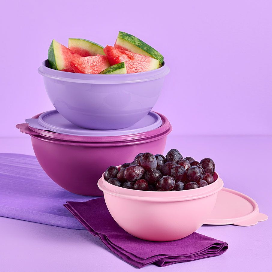 Refrigerator Storage Tupperware Wonderlier 3-pc Set Purple | 81936-JILT