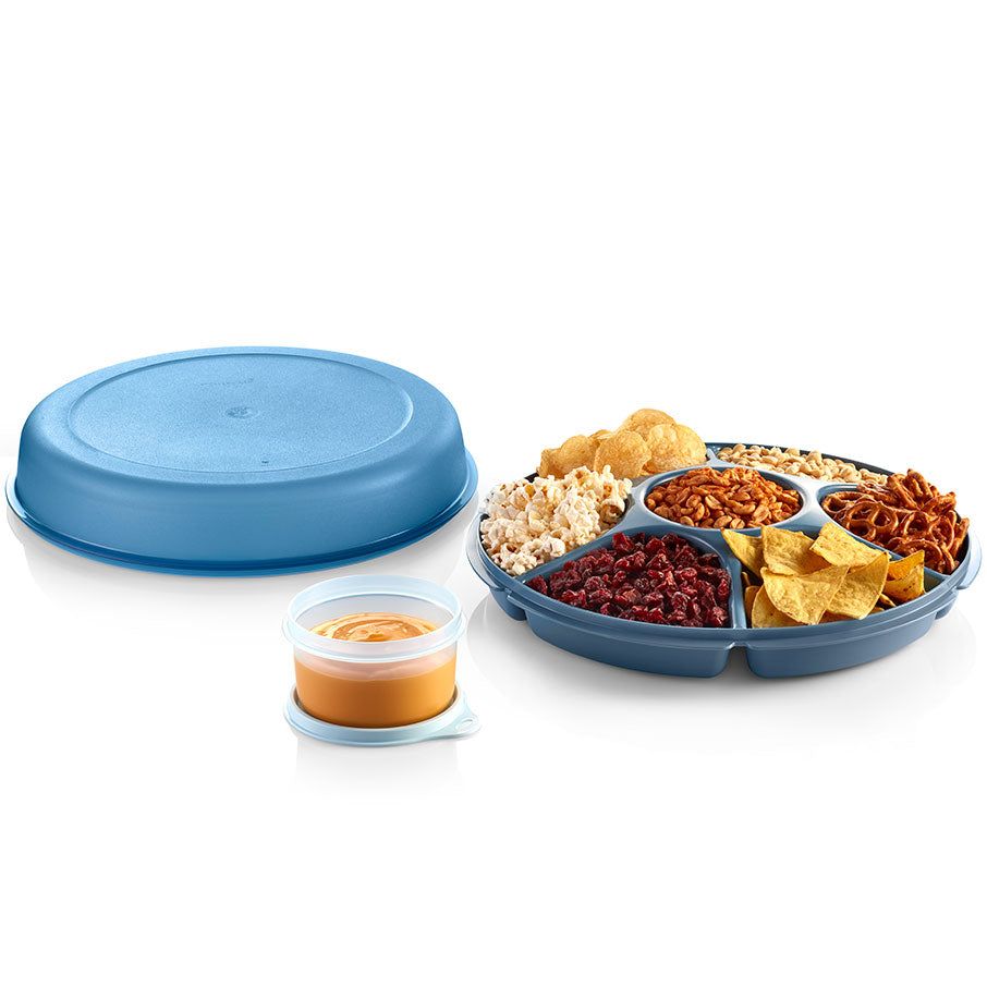 Serveware Tupperware Serving Center Set Blue / White | 63195-ACJR