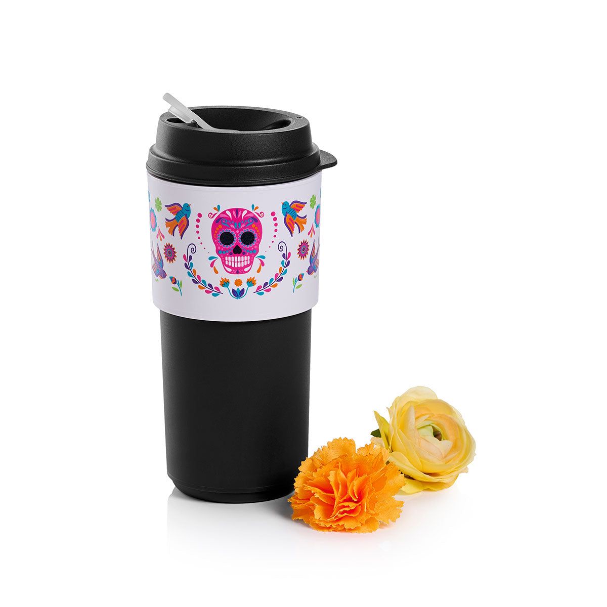 Thermal Drinkware Tupperware Dia De Los Muertos Eco To-go Cup Black | 46907-FXSZ